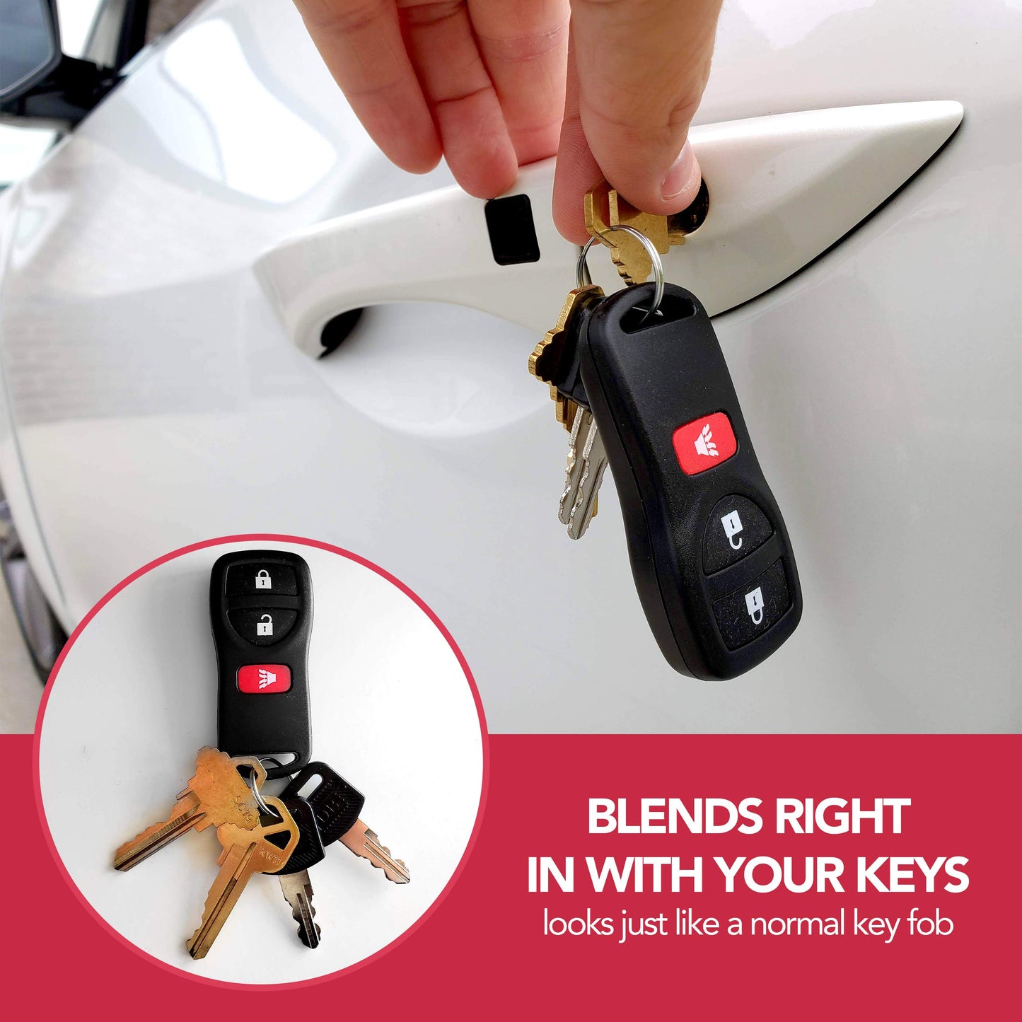 Key Fob Diversion Safe, Hidden Secret Compartment Keychain, Discreet Decoy Car Key Fob to Hide Valuables in Plain Sight, Small Stash Storage for Cash, Jewelry, Keys, Travel, Hotel, Home