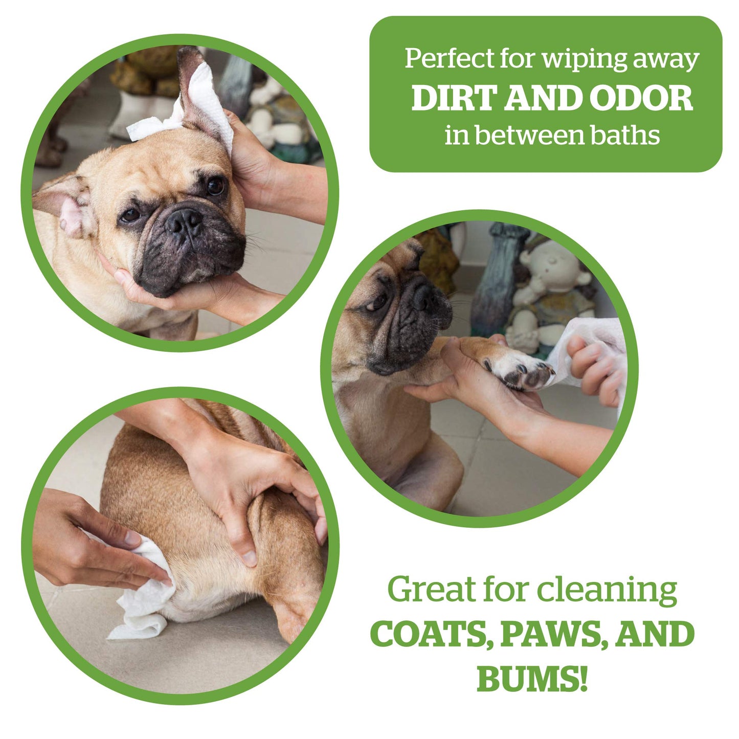 Pogi's Poop n' Wipe Combo Pack - 270 Compostable Dog Poop Bags and 400 Plant-Based Grooming Wipes Bundle