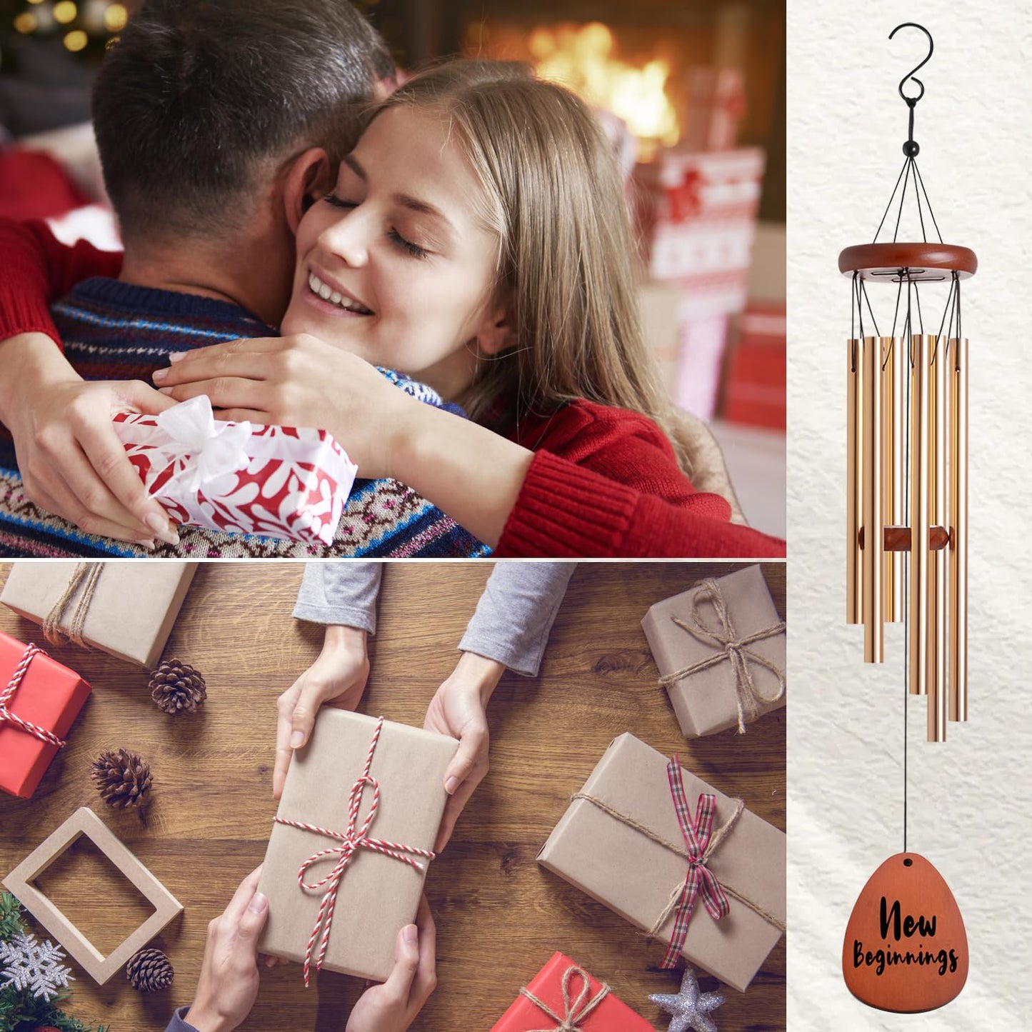 New Beginning Gifts for Women Wind Chime Break Up Farewell Going Away Gift New Job Leaving Job Gifts for Friends and Coworkers