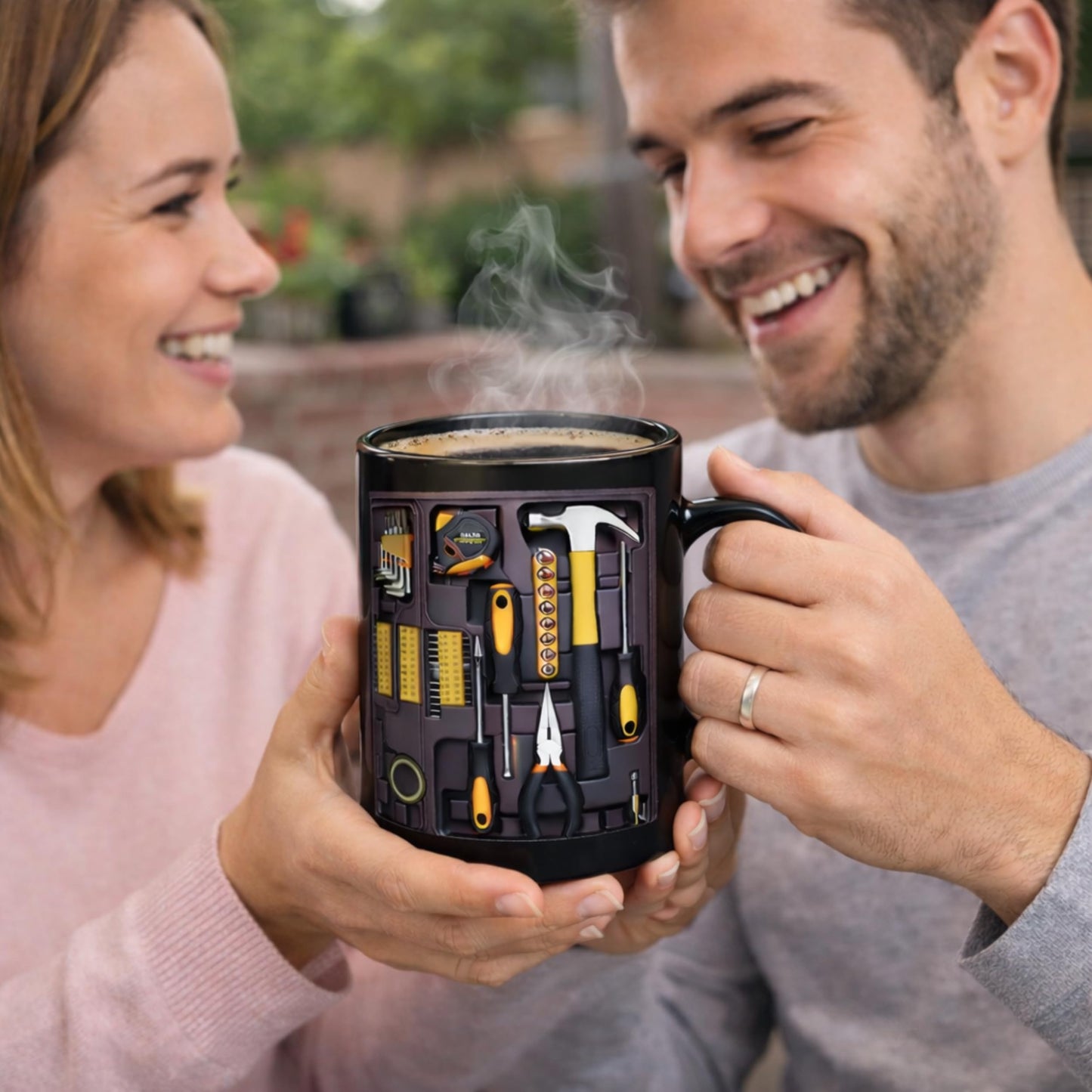 USAYEGH Mechanic Toolbox Mug – Tool Box Coffee Mug for Mechanics, DIY Lovers & Handyman – Funny Tool Organizer Design Ceramic Coffee Cup Gift for Men
