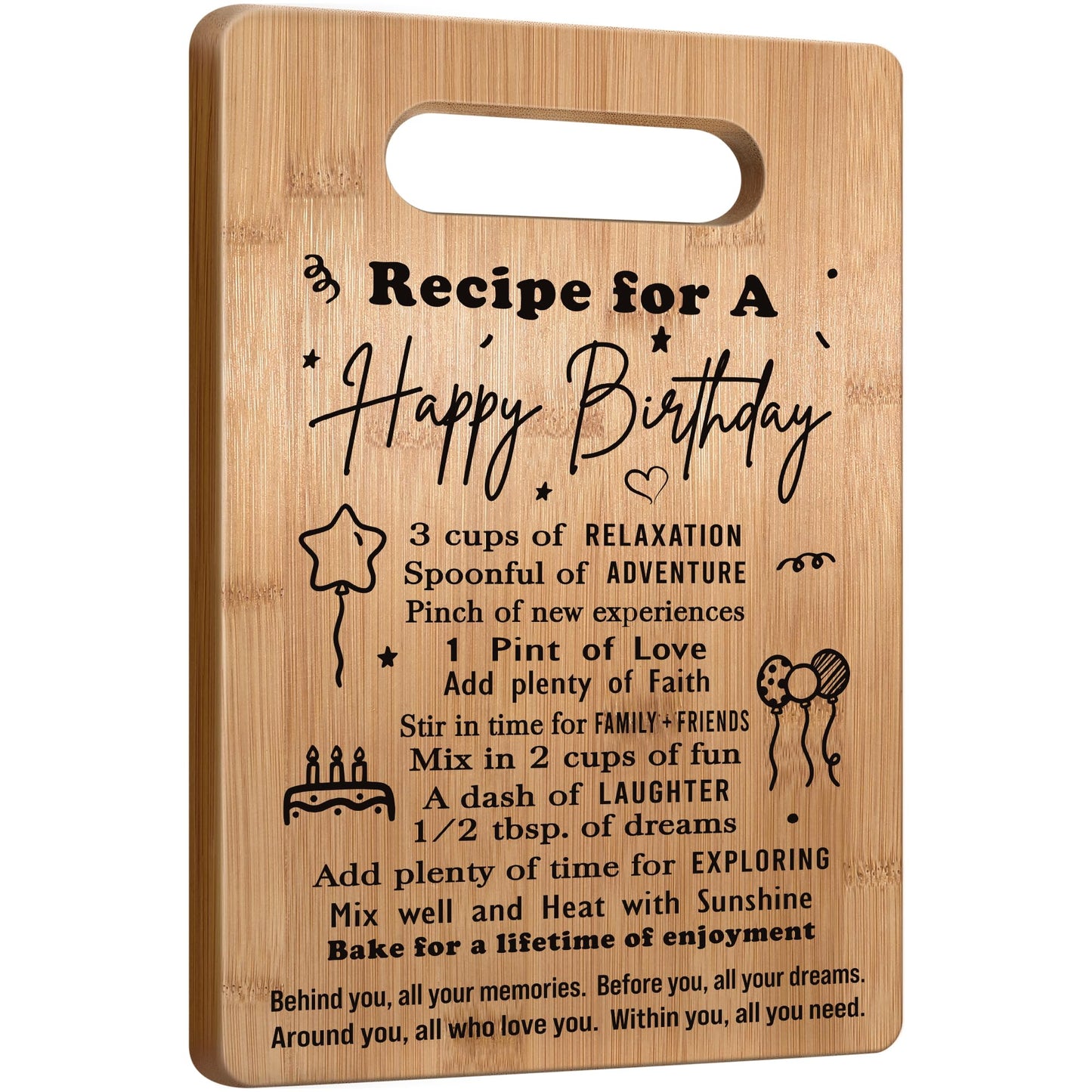 2026 Birthday Gifts for Women Men, Birthday Gifts for Her Him, Years Old Birthday Gifts, Birthday Gift Ideas, Birthday Decorations for Women Men, Happy Birthday Cutting Board Gifts