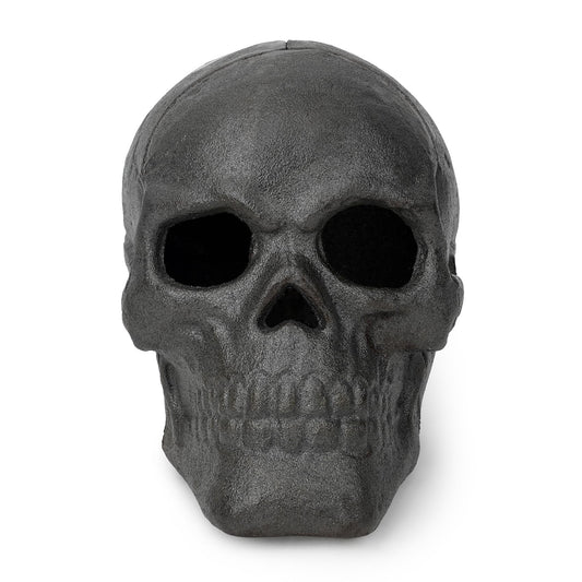 Stanbroil Fire Pits 10" Imitated Human Metal Skull Decoration for Indoors Outdoors Campfire, Fireplace, Halloween Party Decor, 1 Pack - Patent Pending