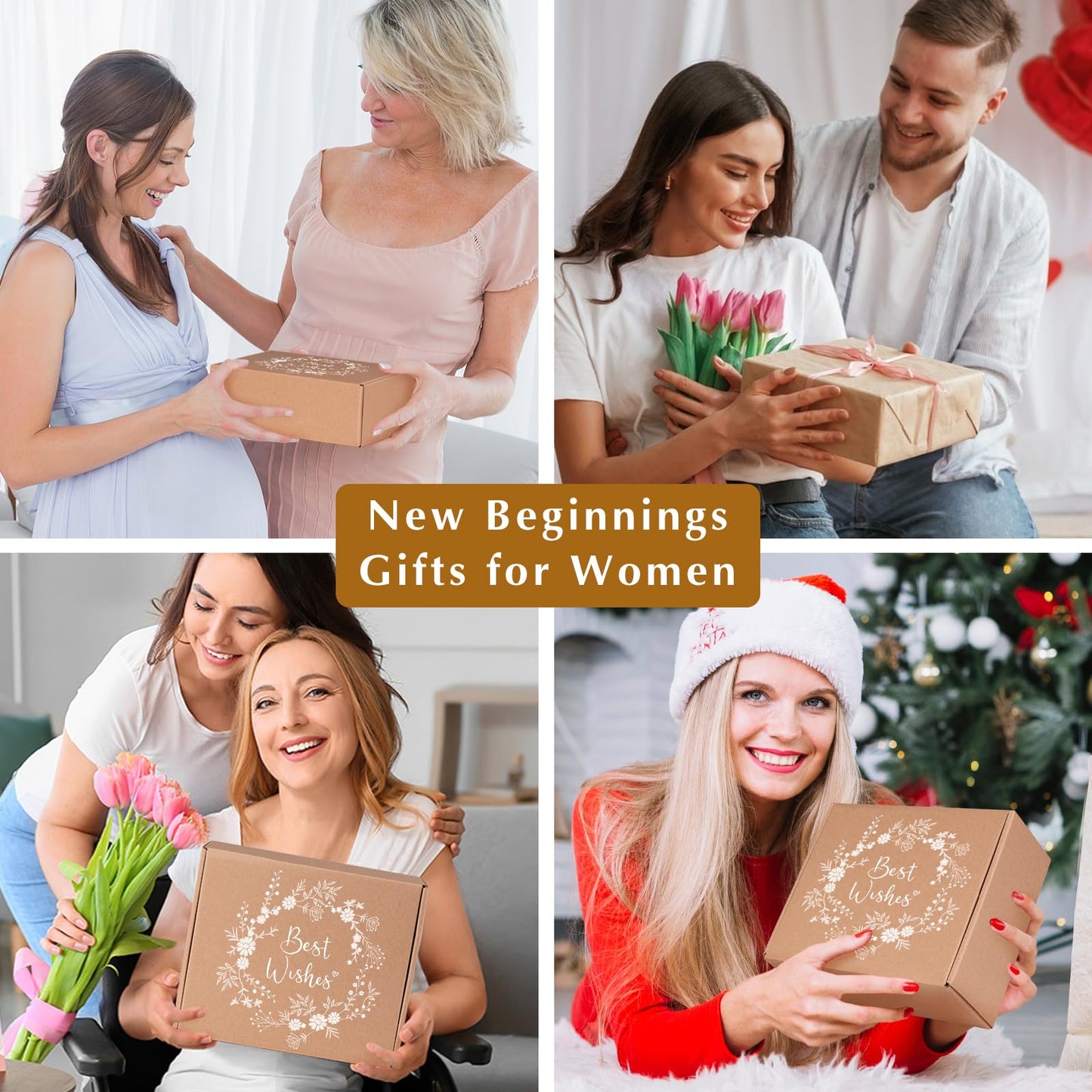 New Beginnings Box, Farewell Gifts For Coworkers, Self, New Job Going Away Break Up Divorce Goodbye Good Luck Gift Basket, Self Care Gifts for Women Her Best Friends Sister Mom