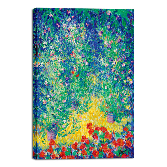 Wieco Art Canvas Prints Flowers in a Garden,1928 by Theodore Earl Butler Abstract Canvas Wall Art for Wall Decor and Home Office Decorations