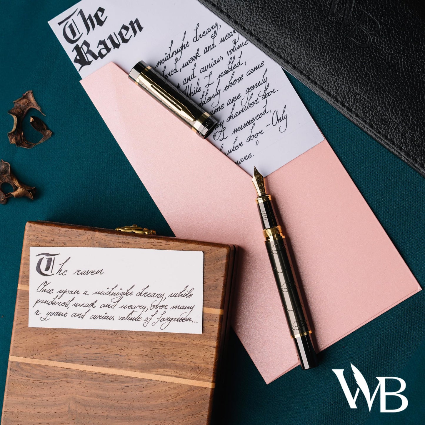 Wordsworth & Black Primori Fountain Pen Set [Gunmetal Gold]; Fine Nib, Gift Case, 24 Ink Cartridges, Refill Converter, Manual; Journaling, Calligraphy, Smooth Writing Pens; Left and Right Handed