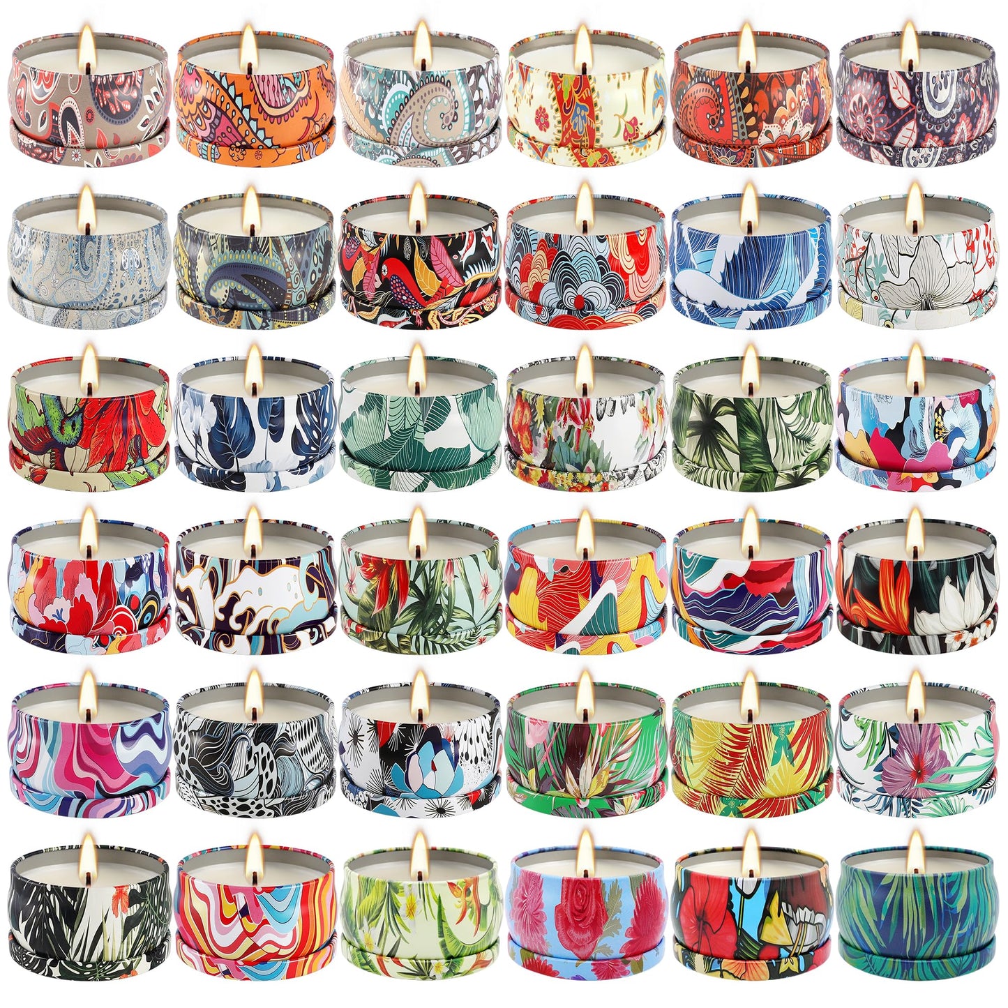 WPONSZU Set 36Pack Scented Candles,Candvent Calendar 2025,Gifts Soy Wax Travel Tin Jar Candles for Home 2.5 OZ jar Candles for Mom for Christmas, Birthday, Thanksgiving, Mother's Day