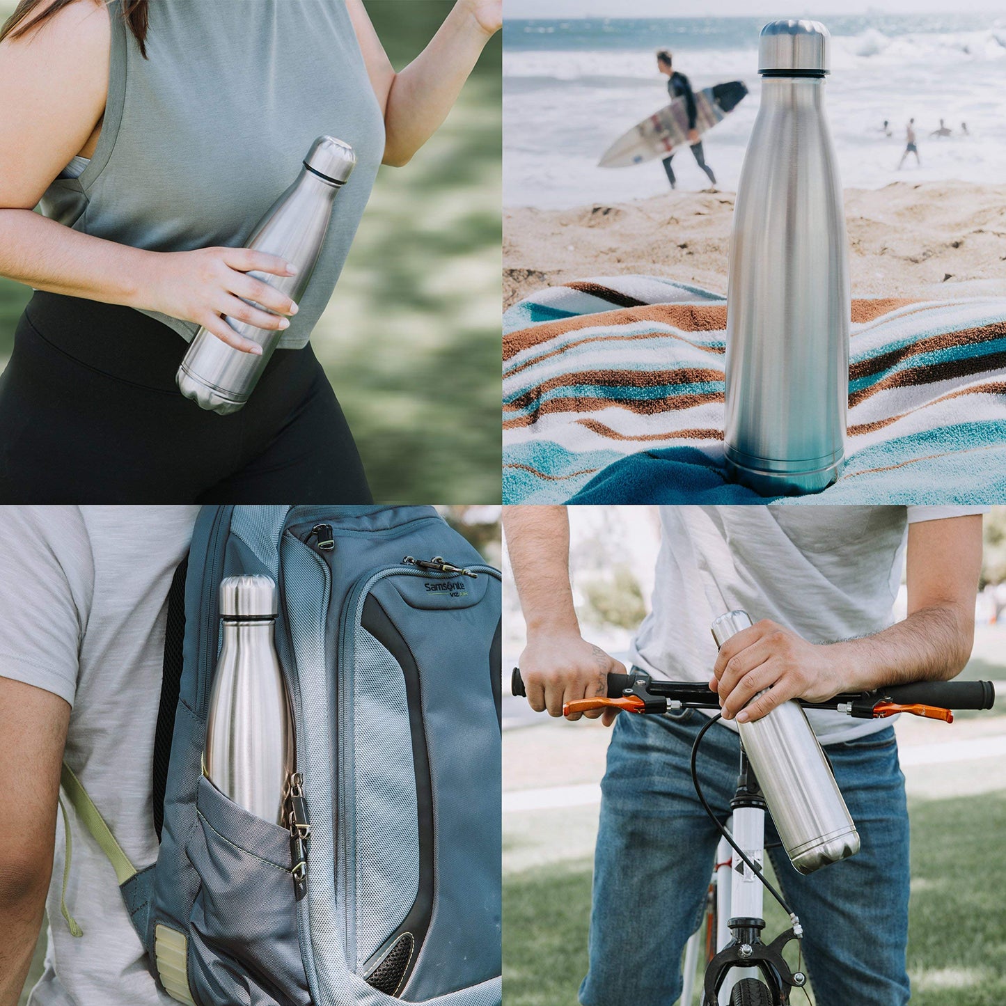 Diversion Water Bottle Safe, Stainless Steel Tumbler with Hidden Compartment, Real Functional Leak Proof Bottle to Hide Cash, Jewelry, Keys and Valuables in Plain Sight for Travel, Home, Beach, Gym