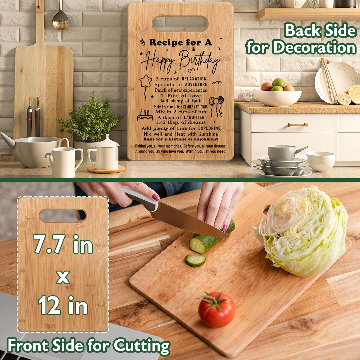 2026 Birthday Gifts for Women Men, Birthday Gifts for Her Him, Years Old Birthday Gifts, Birthday Gift Ideas, Birthday Decorations for Women Men, Happy Birthday Cutting Board Gifts