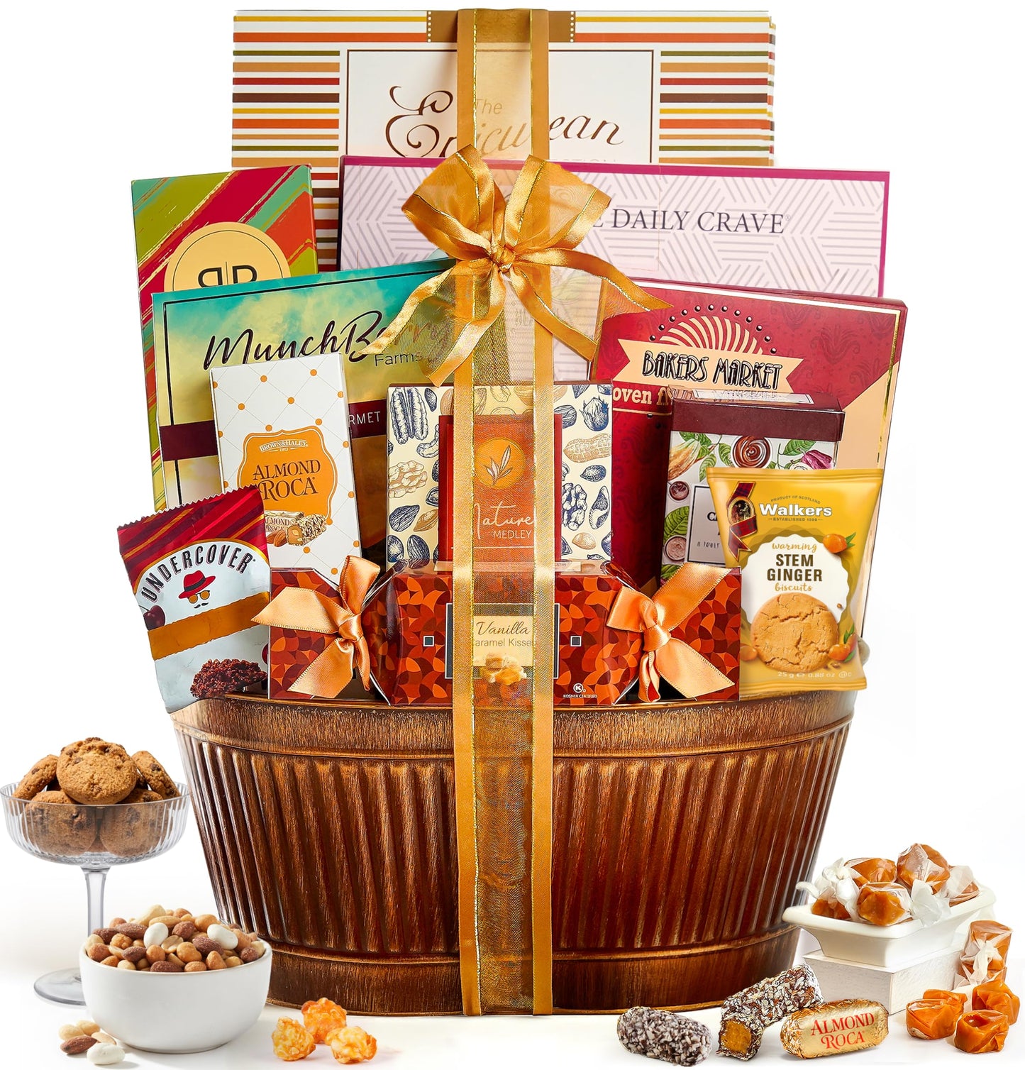 Broadway Basketeers Gourmet Gift Basket for Women, Men, Families, Teacher, College, Appreciation, Thank You, Birthday, Corporate, Get Well, Sympathy Baskets