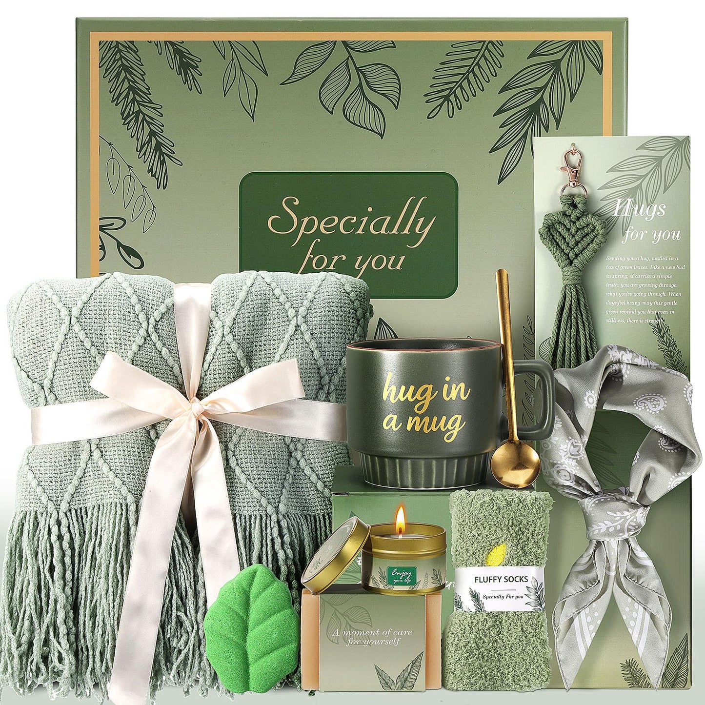 Self Care Gifts for Women Mothers Day Gifts for Mom Wife Grandma, Birthday Gift Get Well Soon Gift Baskets, Thinking of You Sympathy Gifts Baskets Spa Care Package for Women Friends Sister