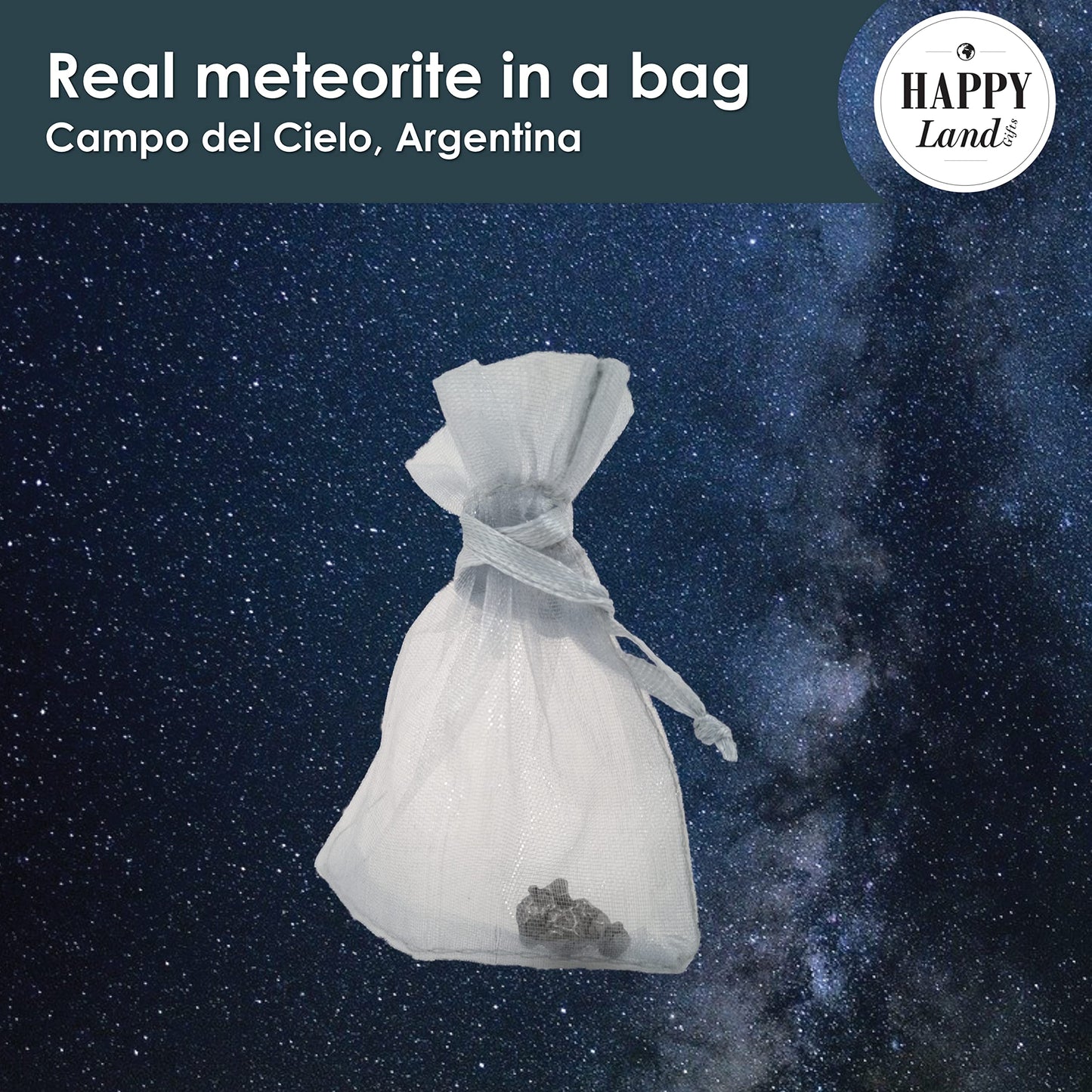 happylandgifts® Romantic Gift for Lovers | Piece of Space | Real Iron Meteorite/Shooting Star for Men & Women | incl. Certificate | Valentines day gifts