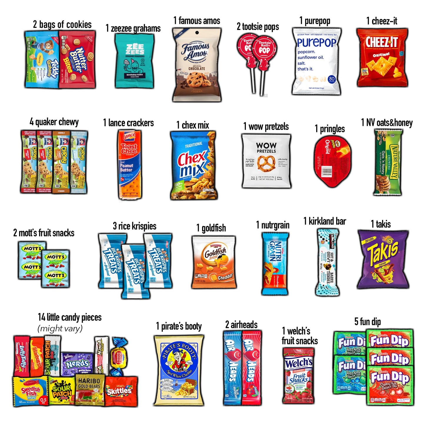 COLLEGEBOX Snack Box (45 Count) Easter Variety Pack Care Package Gift Basket Adult Kid Guy Girl Women Men Birthday College Student Office School