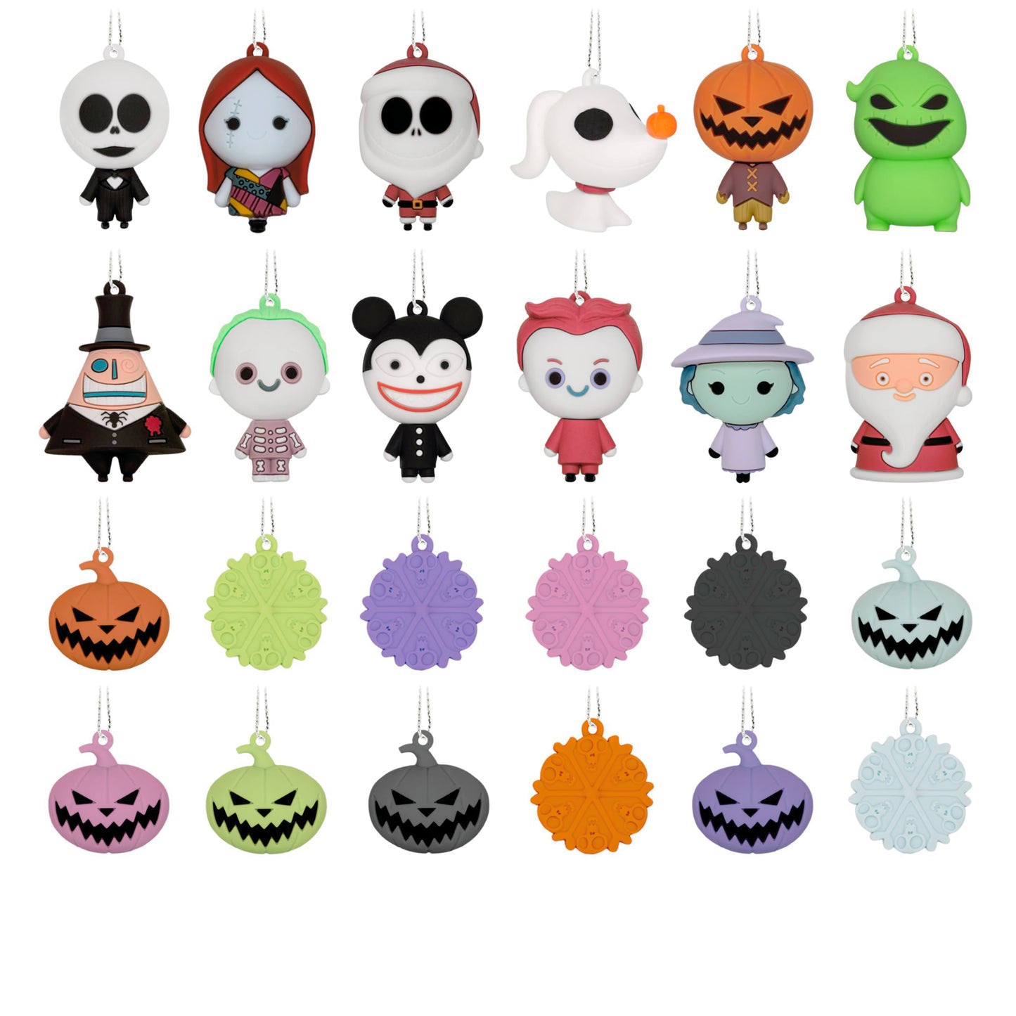 Hallmark Countdown Calendar Box with 24 Mini Ornaments, Disney Tim Burton's The Nightmare Before Christmas Countdown Calendar and Miniature Ornaments, Gifts for Disney Fans